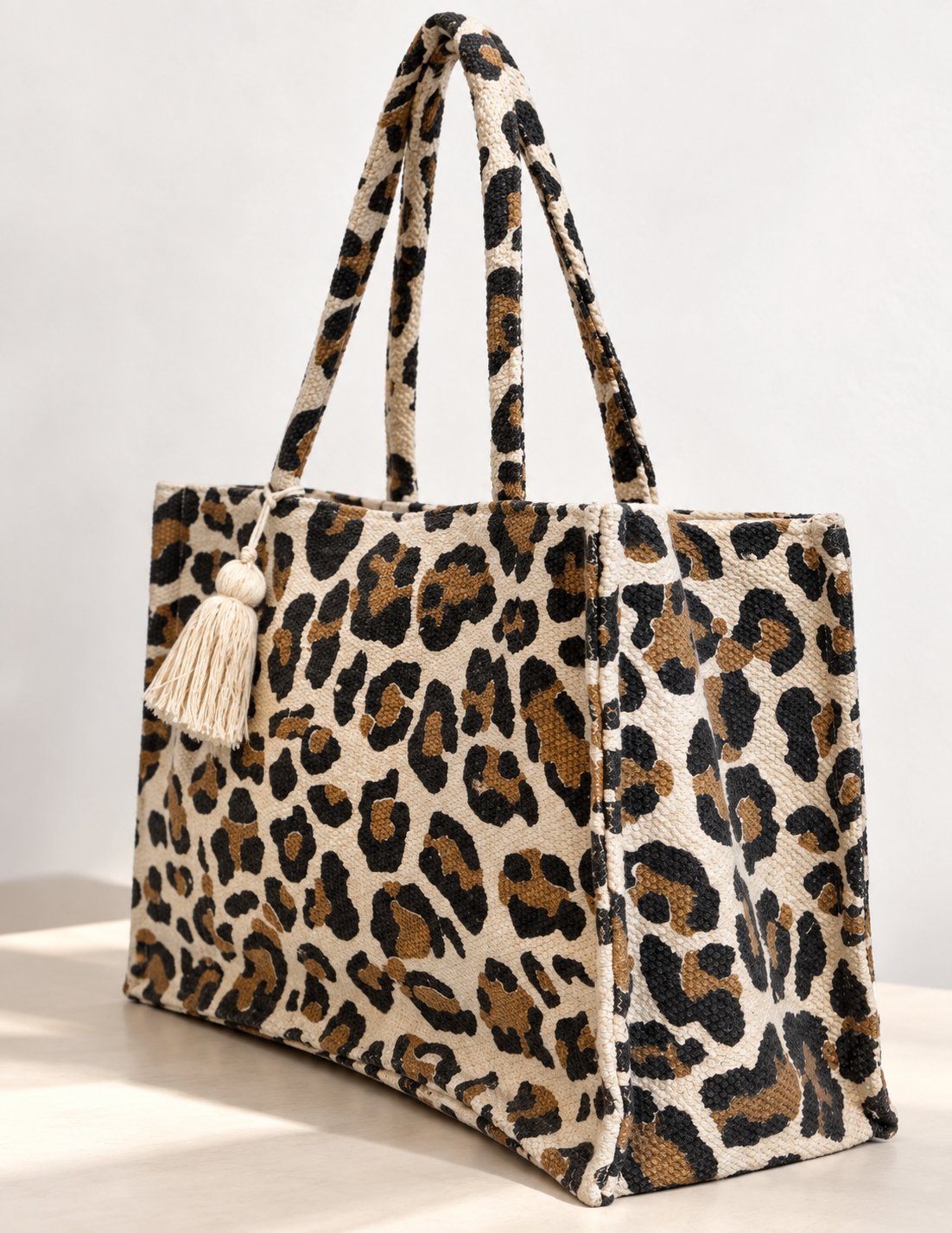 Leopard Print Box Bag in Leopard