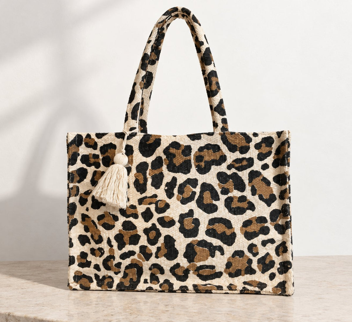 Leopard Print Box Bag in Leopard